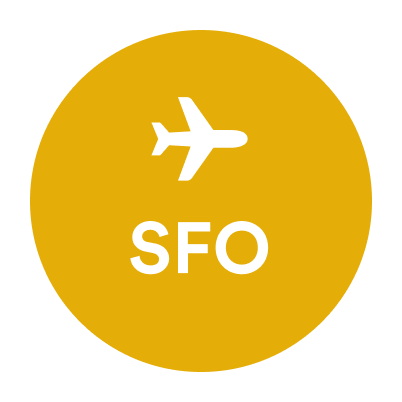 SFO airplane icon